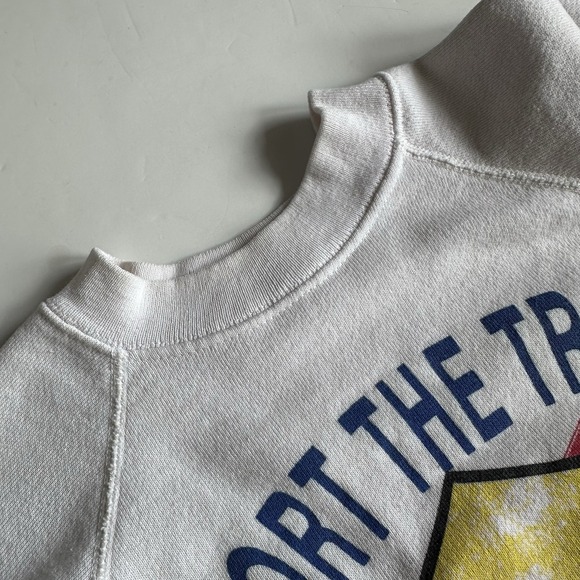 Vintage 90s Desert Storm Sweatshirt Support Our Troops Crewneck USA Patriotic L - Picture 4 of 10